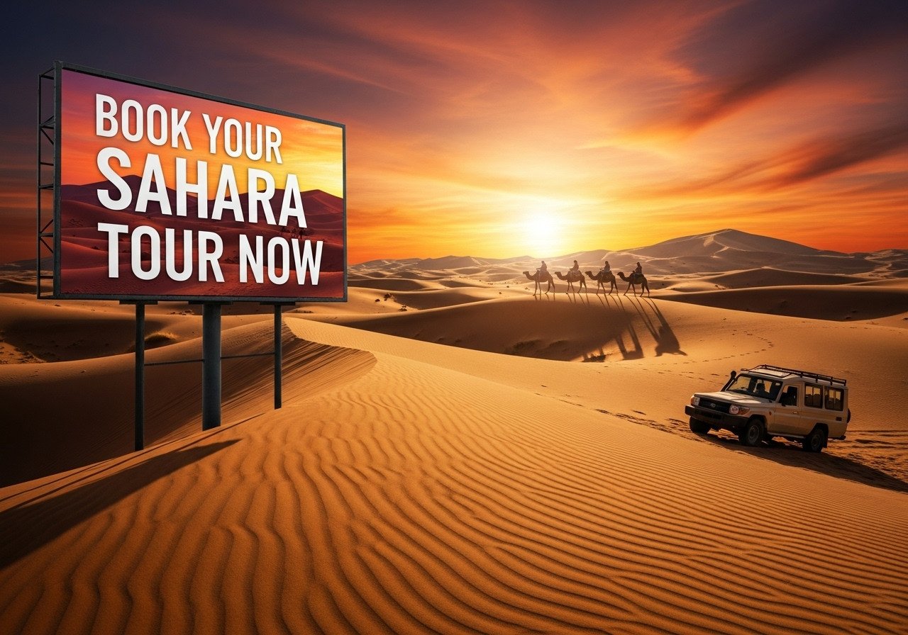 Don’t miss the bucket-list dunes. The Sahara Desert Rose proves why booking a Sahara tour is worth every mile. Start exploring.