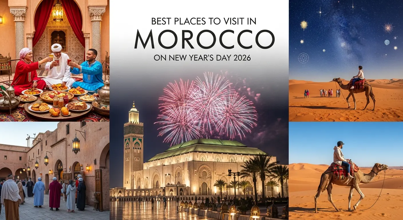 Celebrate the New Year in style! Discover the best places to visit in Morocco on New Year’s Day 2026