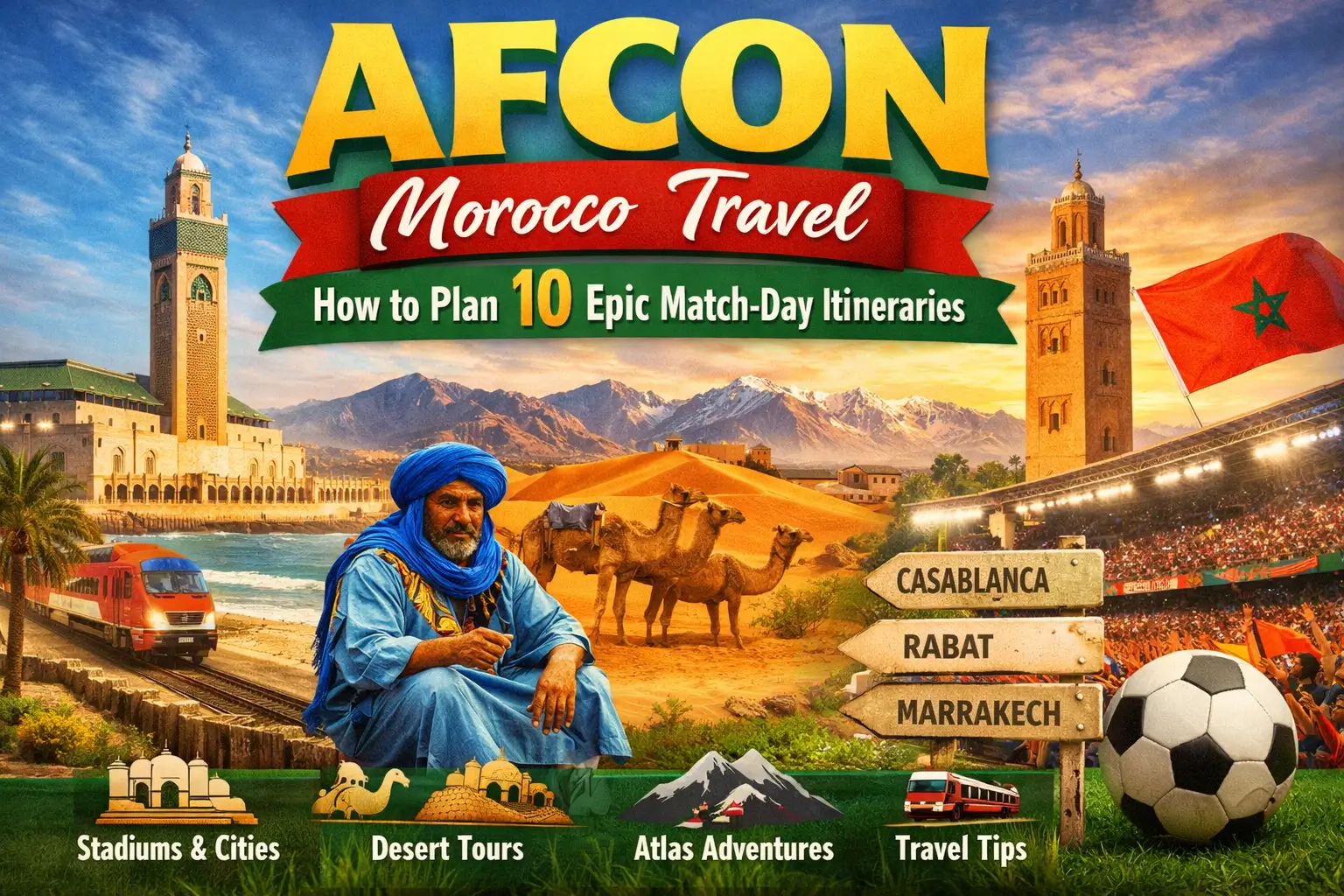 AFCON Morocco travel : How to Plan 10 Epic Match-Day